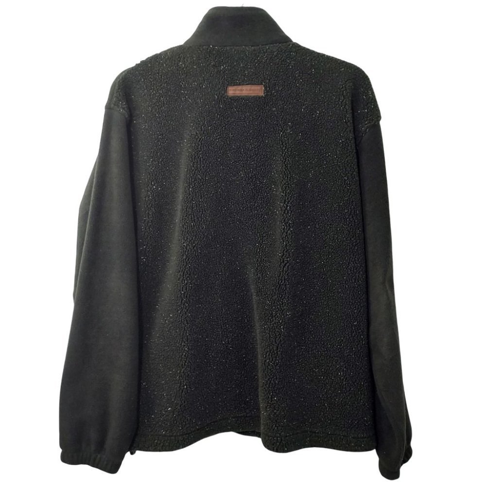Northern Elements Canada Vintage Men's Large Green Fully Zip Heavy Fleece Jacket - Picture 5 of 6